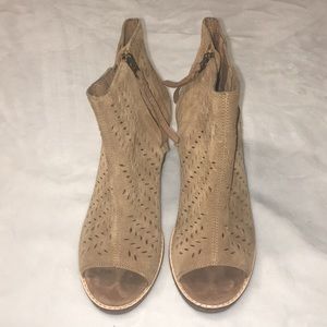 Toms Open Toe Booties
